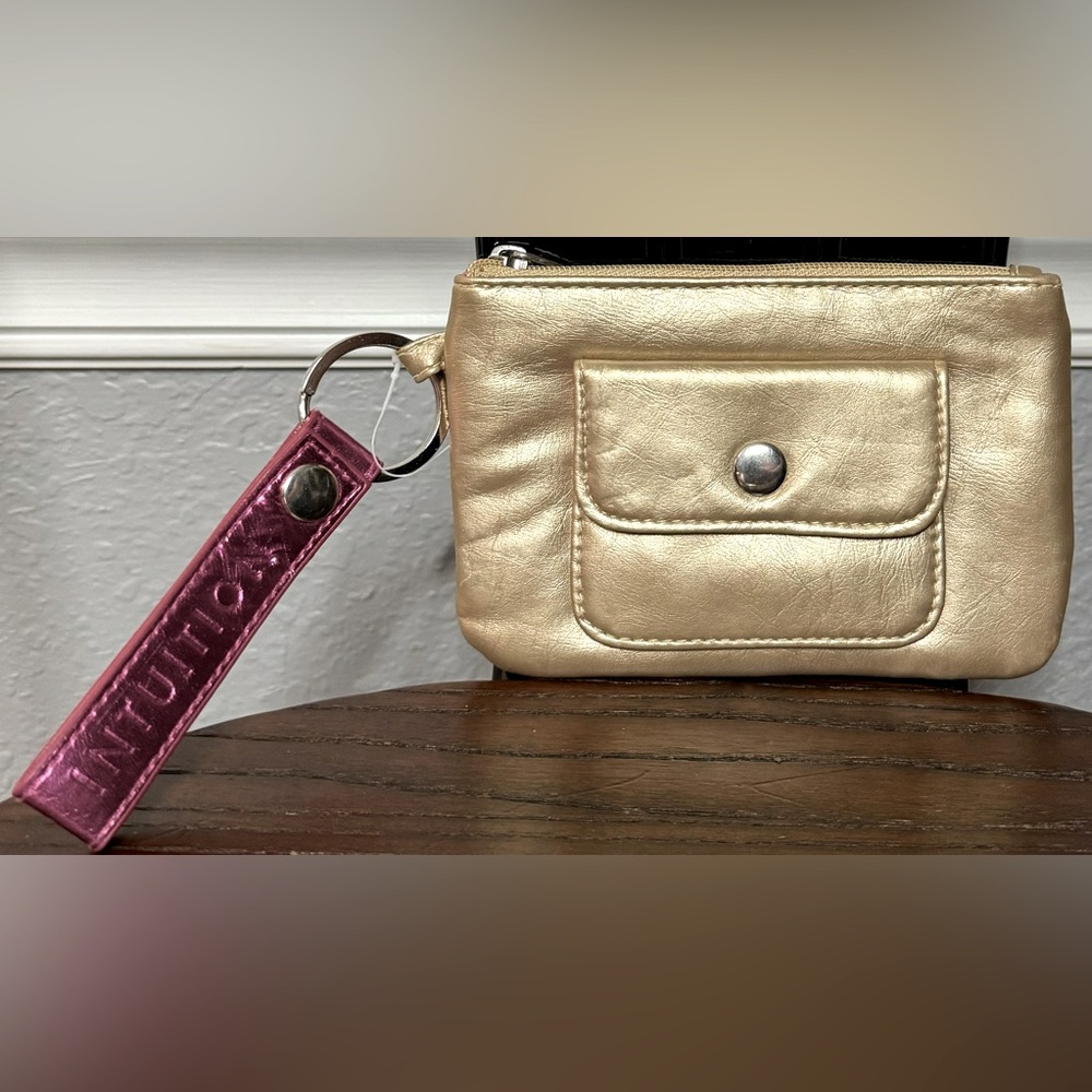 Hollywood Intuition By Jaye Hersh Metallic Gold & Pink Wristlet NWT